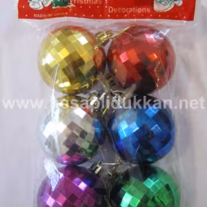 Kareli yılbaşı süs topu P320