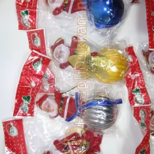 Karışık noel babalı yılbaşı ağacı süsleri R649