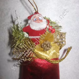 Keseli mini noel baba yılbaşı ağacı süsü P930