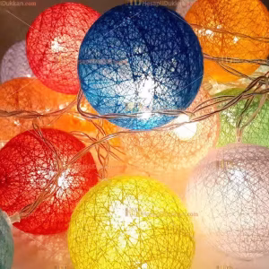 Keten top led ışıklı zincir 4 metre 20 top