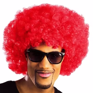 Kırmızı Afro Peruk 120 gr