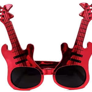 Kırmızı Gitar Parti Gözlüğü