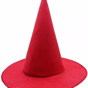 Kırmızı Keçe Cadı Şapkası toptan