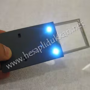 kredi kartı inceliğinde büyüteçli okuma lambası P729
