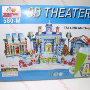 Küçük kibritçi kız toptan 3d karton yapboz