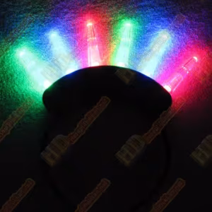 Led ışıklı altı kademe yanan punk taç R207