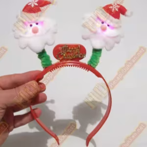 Led ışıklı yaylı noel babalı yılbaşı taçları R290