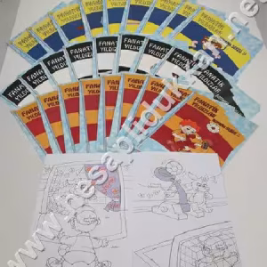 Lisanslı fanatik yıldızlar boyama kitapları P199