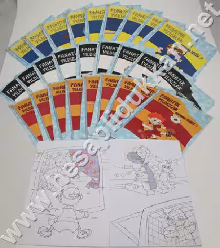 Lisanslı fanatik yıldızlar boyama kitapları P199