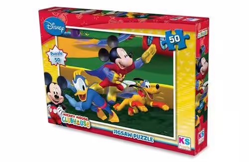 Lisanslı Mickey Mouse Puzzle 50 Parça