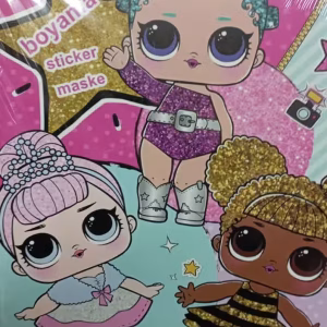 LoL Boyama Kitabı Sticker Maske 3 ü 1 Arada 16 Sayfa