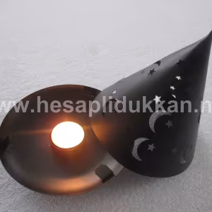 Masa üstü ay yıldızlı şamdan Hediyelik eşya P392