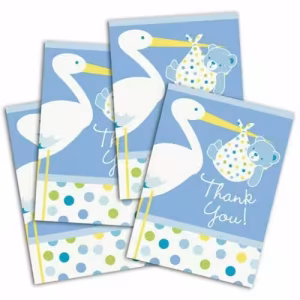 Mavi Baby Shower Teşekkür Seti Toptan
