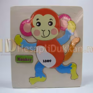 Maymunlu puzzle eğitici oyuncak R824