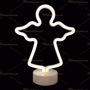 Melek Led Neon Lamba Cloud Lamp Beyaz