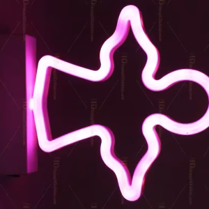 Melek Led Neon Lamba Cloud Lamp Pembe