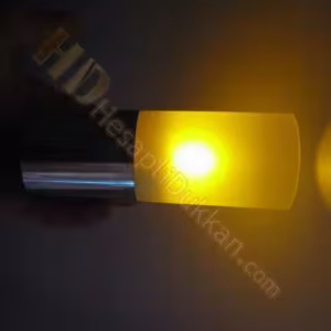 Metal gövdeli kalem pilli kolay mum