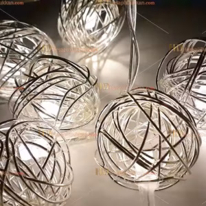 Metal sarma top yılbaşı ışığı 2 metre 10 led