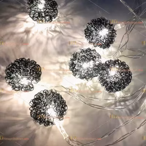 Metal yeşil yılbaşı ışığı 2 metre 10 led