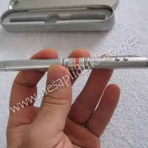 Mıknatıslı el fenerli lazer pointer uzayabilen kalem P732