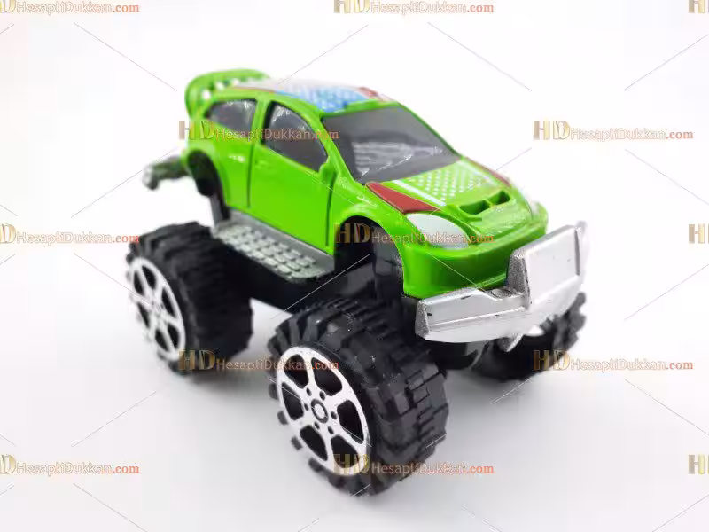 Mini canavar araba büyük teker çek bırak