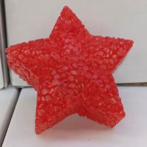 Mini gece lambası kırmızı silikon yıldız