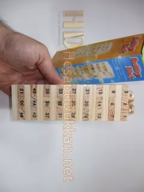 Mini jenga zarlı rakamlı R830