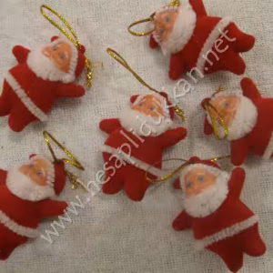 Minik noel babalar altılı paket yılbaşı ağacı süsü P969