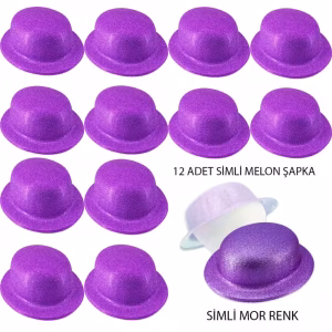 Mor Parti Şapkası Toptan satış