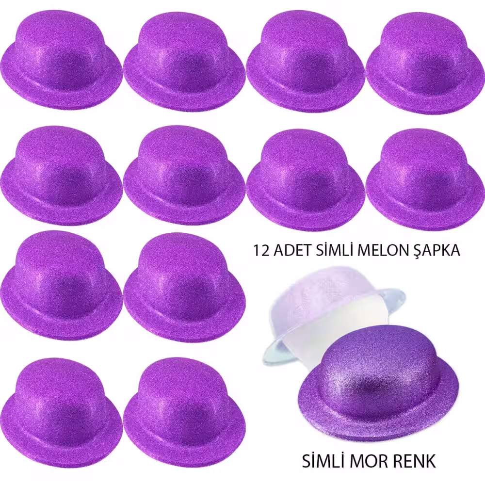 Mor Parti Şapkası Toptan satış