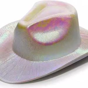 Neon Hologramlı Kovboy Şapkası toptan