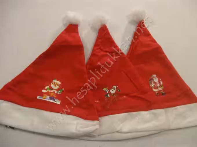 Noel baba figürlü noel baba şapkaları P978