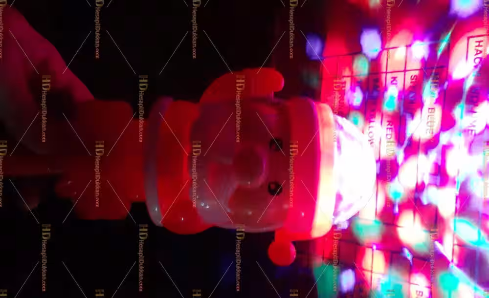 Noel baba ışıklı yılbaşı oyuncak sesli müzikli