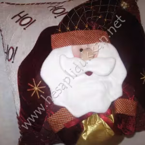 Noel baba yastığı yılbaşı hediyelik minderi yılbaşı ürünleri P92