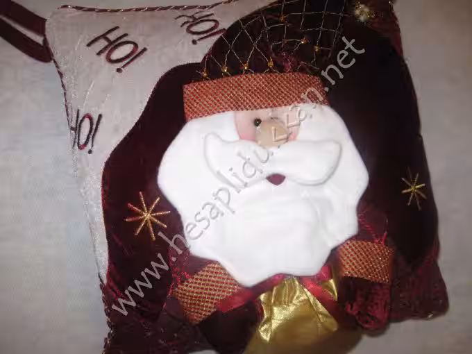 Noel baba yastığı yılbaşı hediyelik minderi yılbaşı ürünleri P92