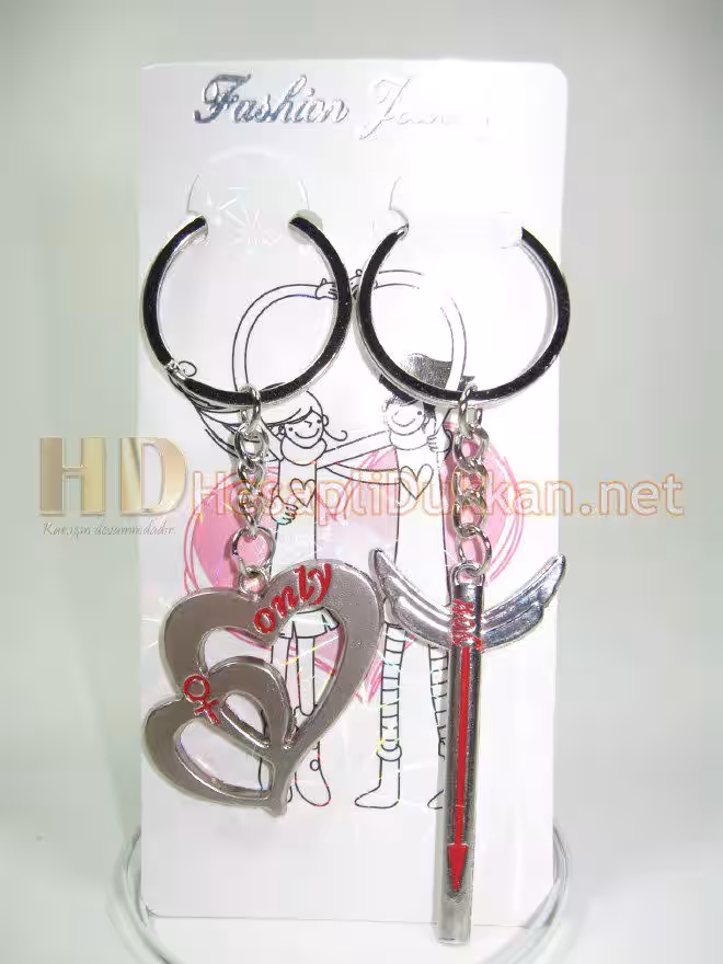 Only you ok ve kalp takım anahtarlık R740