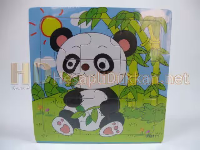 Panda şeklinde yapboz zeka oyuncağı R819