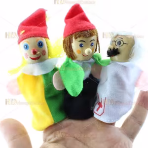 Parmak kukla eğitici oyuncak 6 lı paket