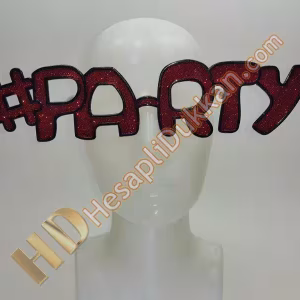 Party mesajlı gözlük