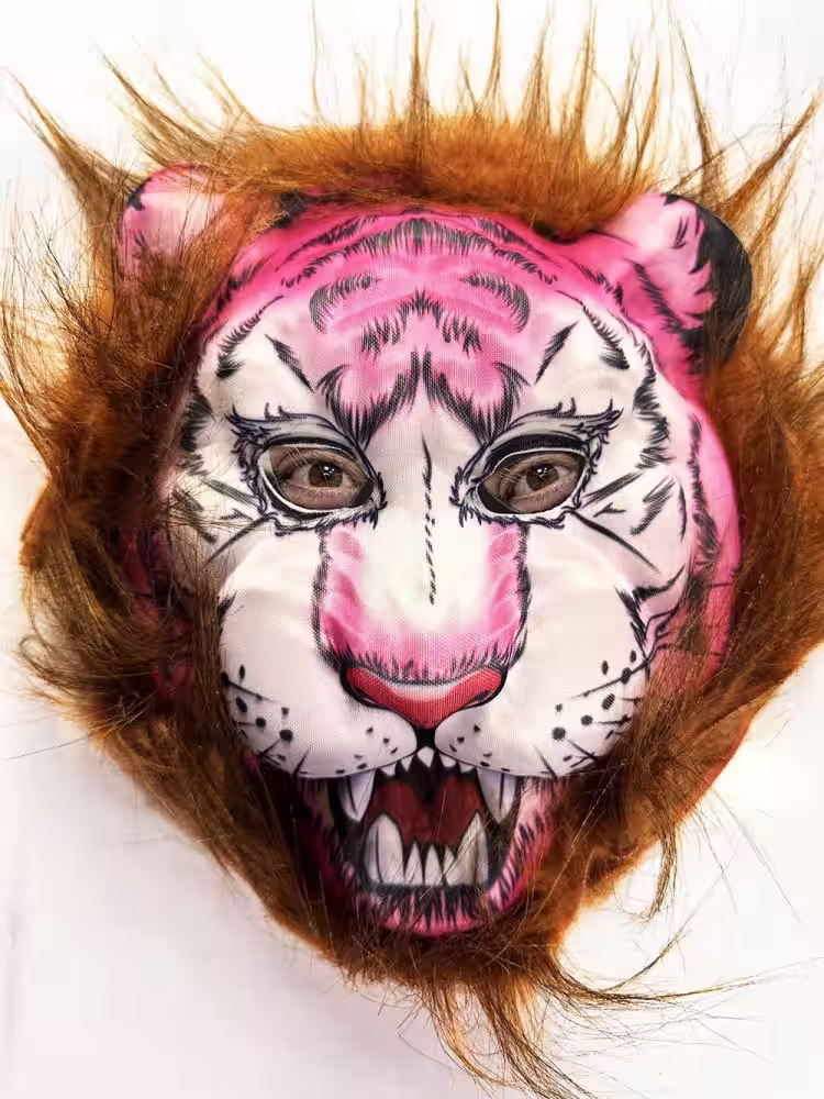Peluş Kaplan Kurt Maske