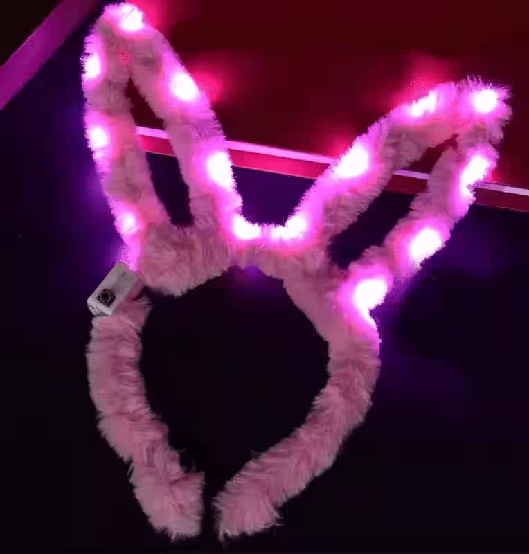 Peluş LED Tavşan Taç Toptan Satış