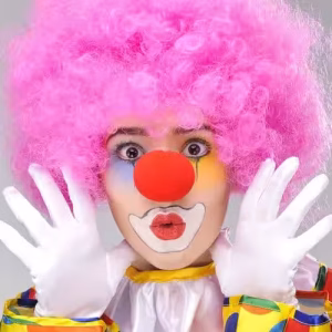 Pembe Afro Peruk Seti