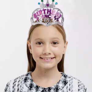 Pembe Birthday Prenses Çocuk Parti Tacı