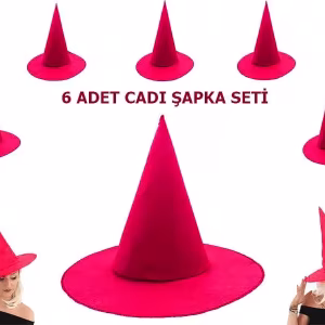 Pembe Keçe Cadı Şapkası Toptan