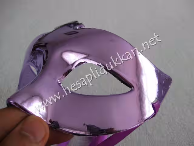 Pembe parlak parti maskeleri P856