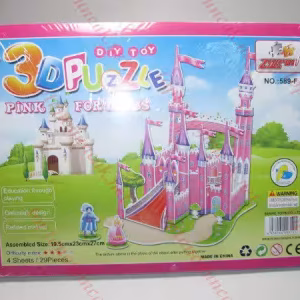 Pembe şato toptan 3d puzzle
