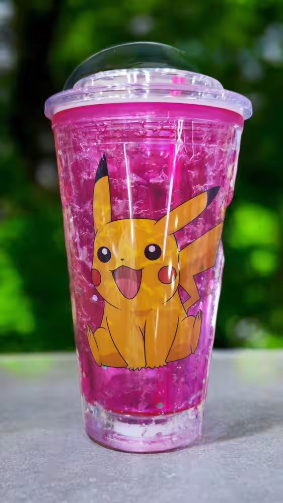 Pikachu Tasarım Bardak Pembe Işıklı