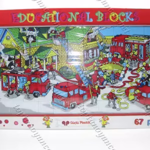 Plastik resimli puzzle toptan yerli