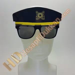 Polis şapkası figürlü parti gözlüğü