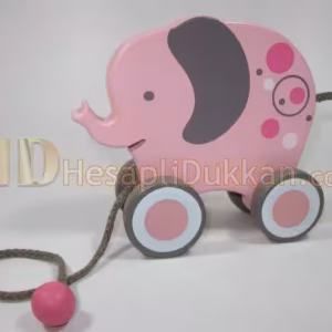 Promosyon oyuncak ahşap fil ipli toptan oyuncak
